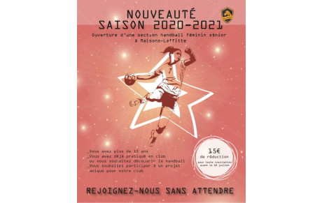 Inscription Senior Femme: C'est parti