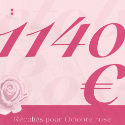 Octobre Rose : 1140€ récoltés au profit de la Fondation Gustave Roussy